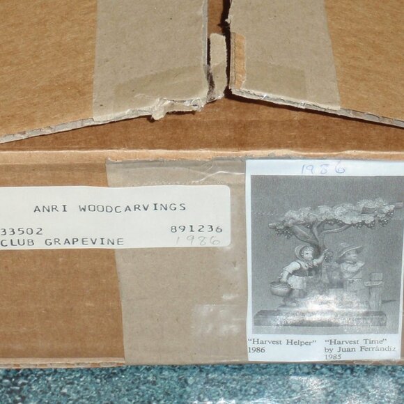 ANRI Ferrandiz CLUB MEMBERS ONLY "Harvest Time", "Harvest Helper" & Grapevine - Picture 3 of 12